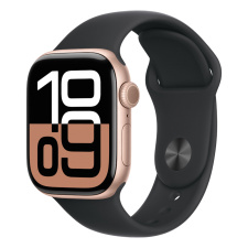 Apple Watch Series 10 Умные часы Apple Watch Series 10 46 мм Rose Gold Aluminium Case with Sport Band Black M/L watch