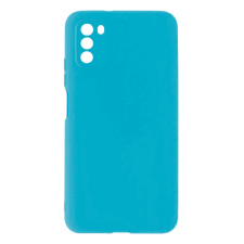 Силиконовый чехол бампер для Xiaomi Poco М3 Голубой 