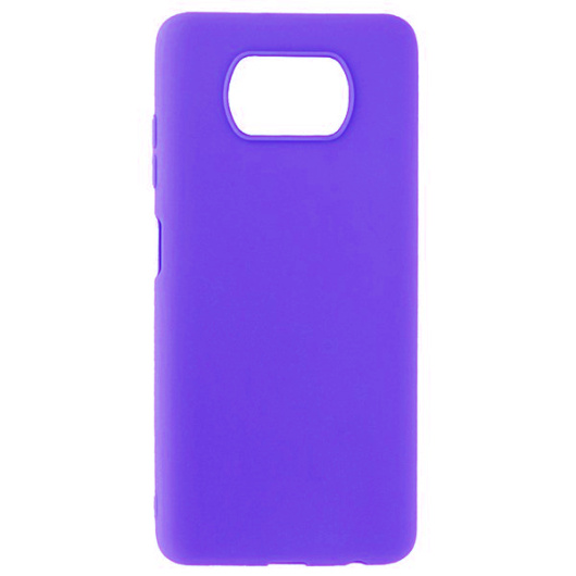 Силиконовый чехол Soft-touch для Xiaomi Poco X3 Фиолетовый 