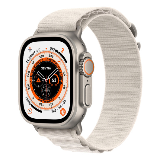 Умные часы Apple Watch Ultra GPS+Cellular 49mm Titanium Case with Starlight Alpine Loop M