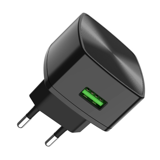 Сетевое зарядное устройство Hoco C70A USB Charger 18W QC3.0 Черное