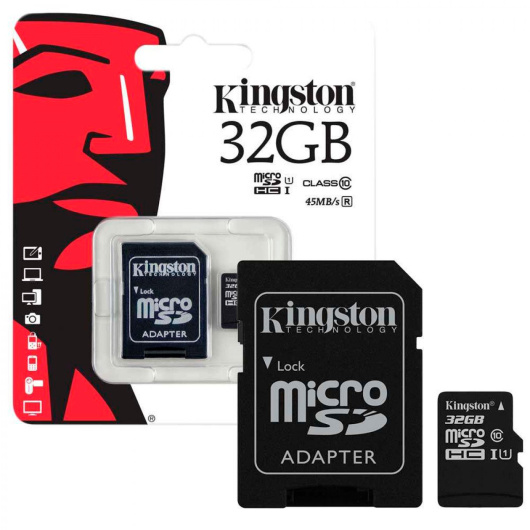 Карта памяти Kingston Micro SDXC 10 класс 32гб