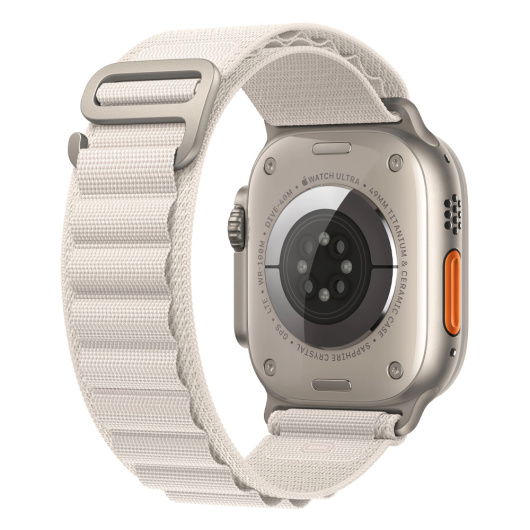 Умные часы Apple Watch Ultra GPS+Cellular 49mm Titanium Case with Starlight Alpine Loop M