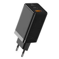 Сетевое зарядное устройство  Baseus GaN2 Pro Quick с кабелем 65Вт PD3.0+QC3.0 USB+2 USB-C Черное