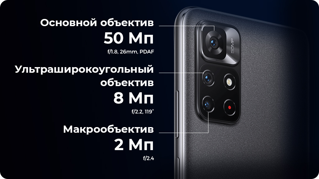 Xiaomi Redmi Note 11S 5G 4/64Gb Черный