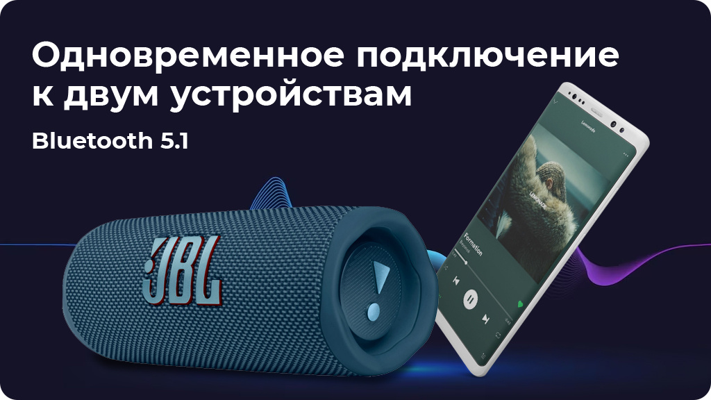 Портативная акустика JBL Flip 6 синяя